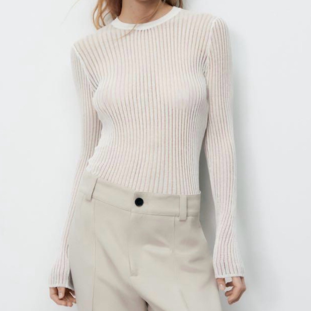 Ribbed Knitted Top